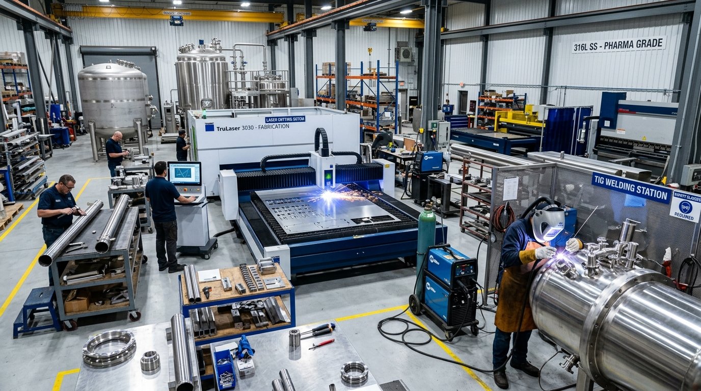 Material Selection in Pharmaceutical Equipment: SS 304 vs SS 316L